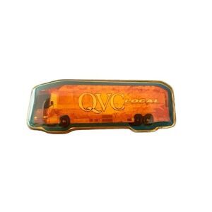 Vintage QVC 1996 Production Truck Bus Lapel Hat Pin A Unique Piece of History